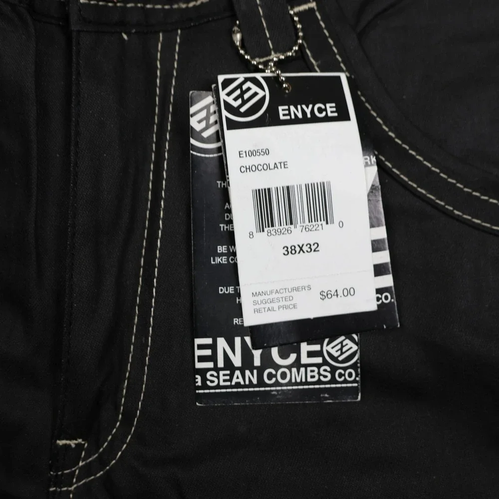 Enyce Jeans‎ Mens 38x32 Chocolate Brown Relaxed Fit 100% Cotton Sean Combs